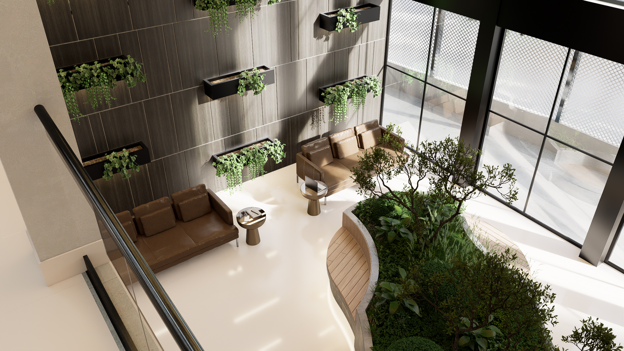 Lobby jardín